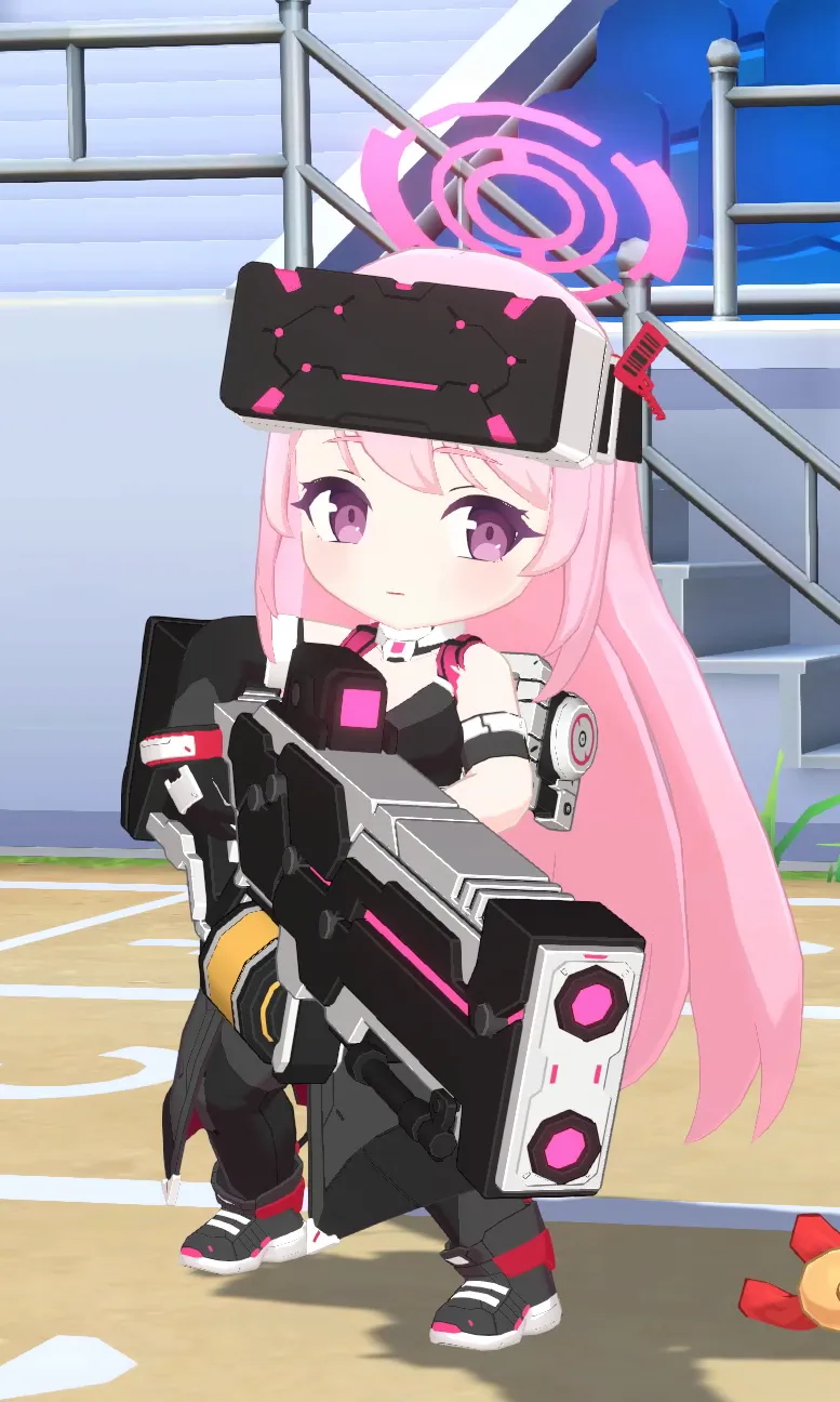武器を構えるエイミ