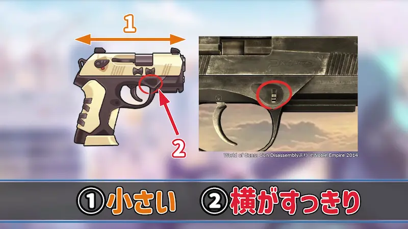 レナの銃との比較1